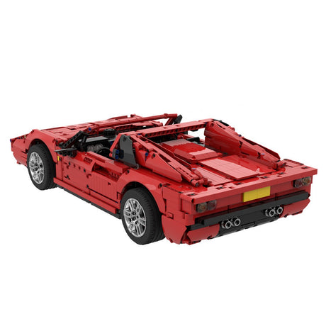 Roter Sportwagen Modell Roadster Klemmbausteine - LesDiy - Klemmbausteine