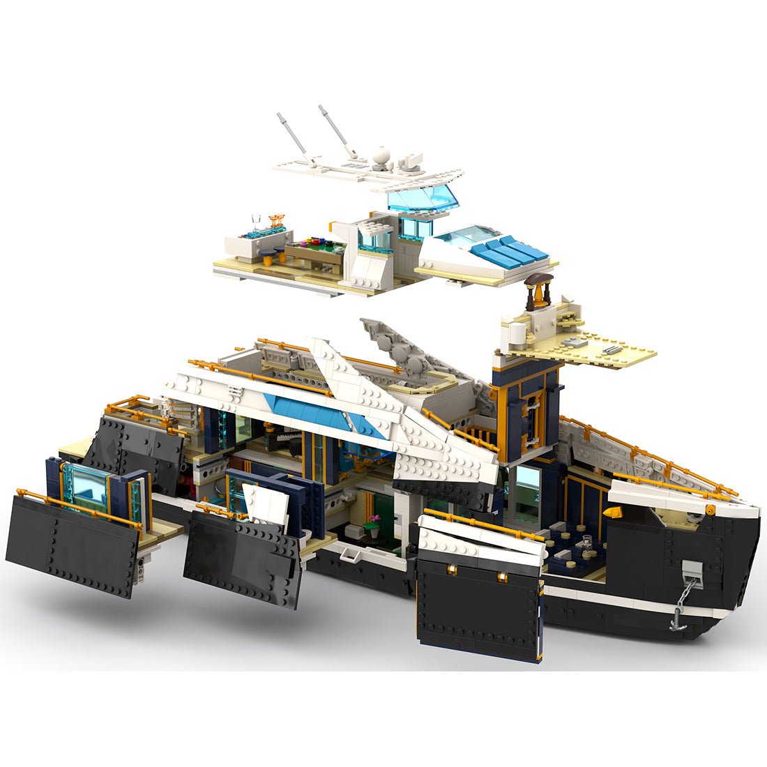 Royal Navy Armored Warship Klemmbausteine - LesDiy - Klemmbausteine