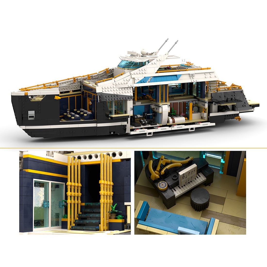 Royal Navy Armored Warship Klemmbausteine - LesDiy - Klemmbausteine