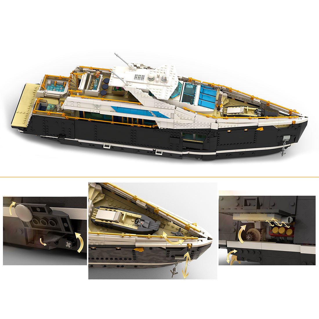 Royal Navy Armored Warship Klemmbausteine - LesDiy - Klemmbausteine