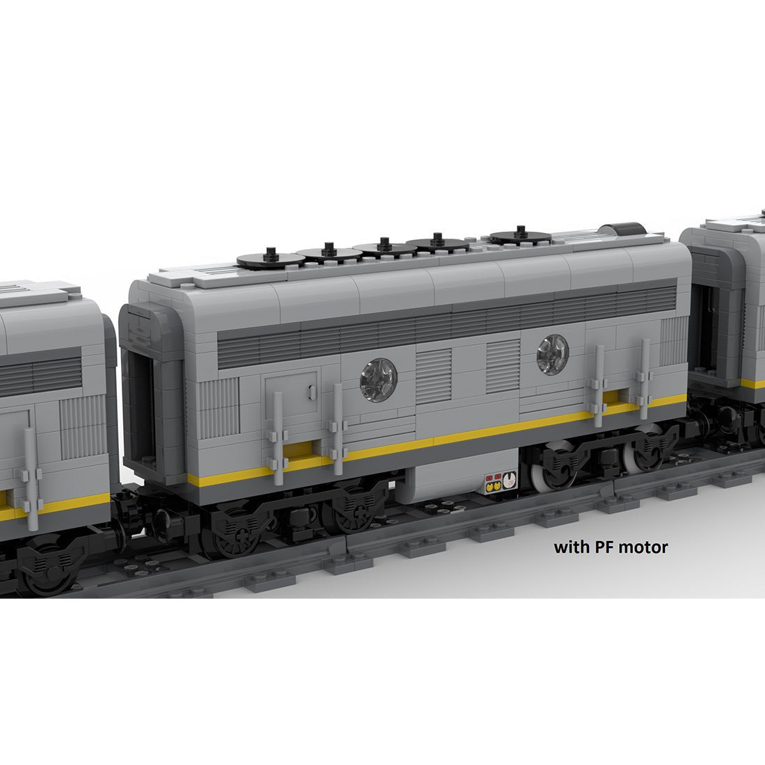 Santa Fe Super Chief Blue Locomotive Train Klemmbausteine - LesDiy - Klemmbausteine