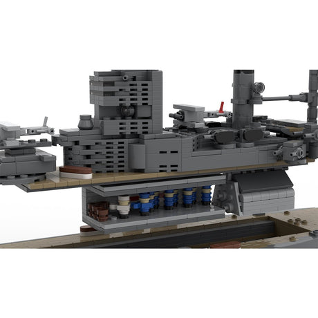 Schlachtschiff Rodney im Maßstab 1:300 aus dem britischen Militär des Zweiten Weltkriegs Klemmbausteine - LesDiy - Klemmbausteine