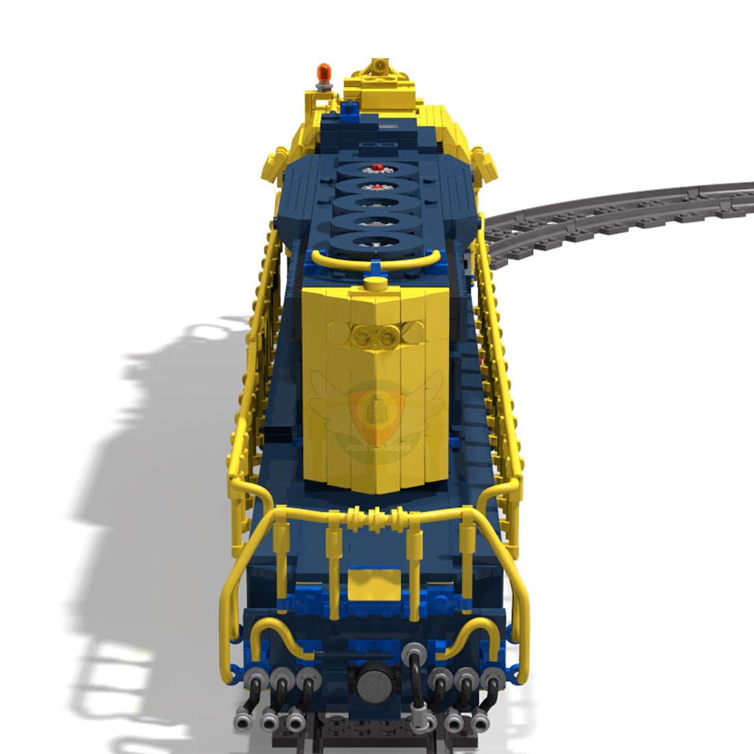 SD40 - 2 Eisenbahnlokomotive Klemmbausteine (Dynamische Version) - LesDiy - Klemmbausteine