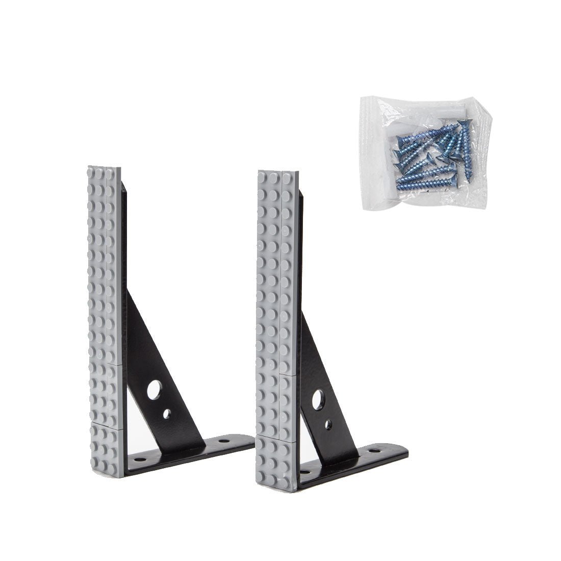 Sichere dreieckige Wandhalterungen (2er - Pack) - LesDiy - Klemmbausteine