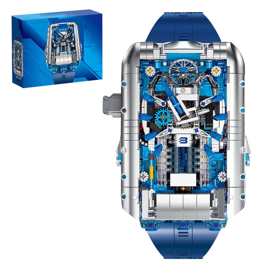 Simulierte mechanische Uhr Klemmbausteine - LesDiy - Klemmbausteine