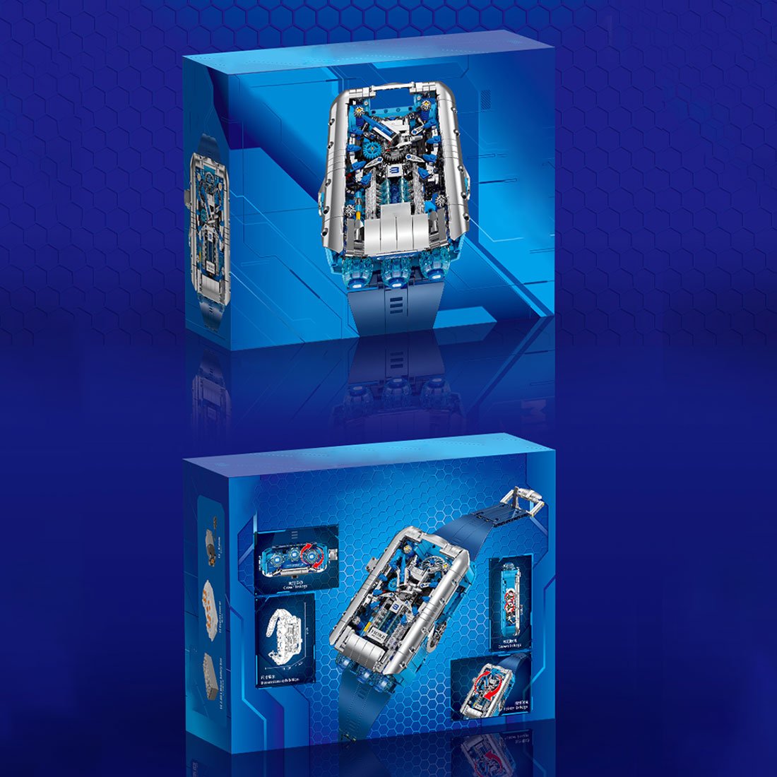 Simulierte mechanische Uhr Klemmbausteine - LesDiy - Klemmbausteine