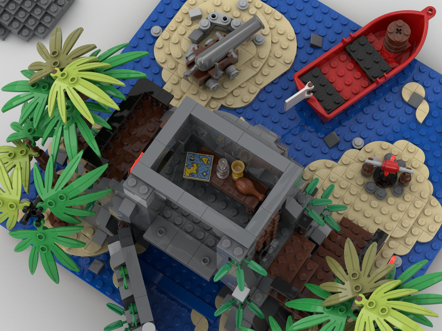 Skull Island - LesDiy - Klemmbausteine