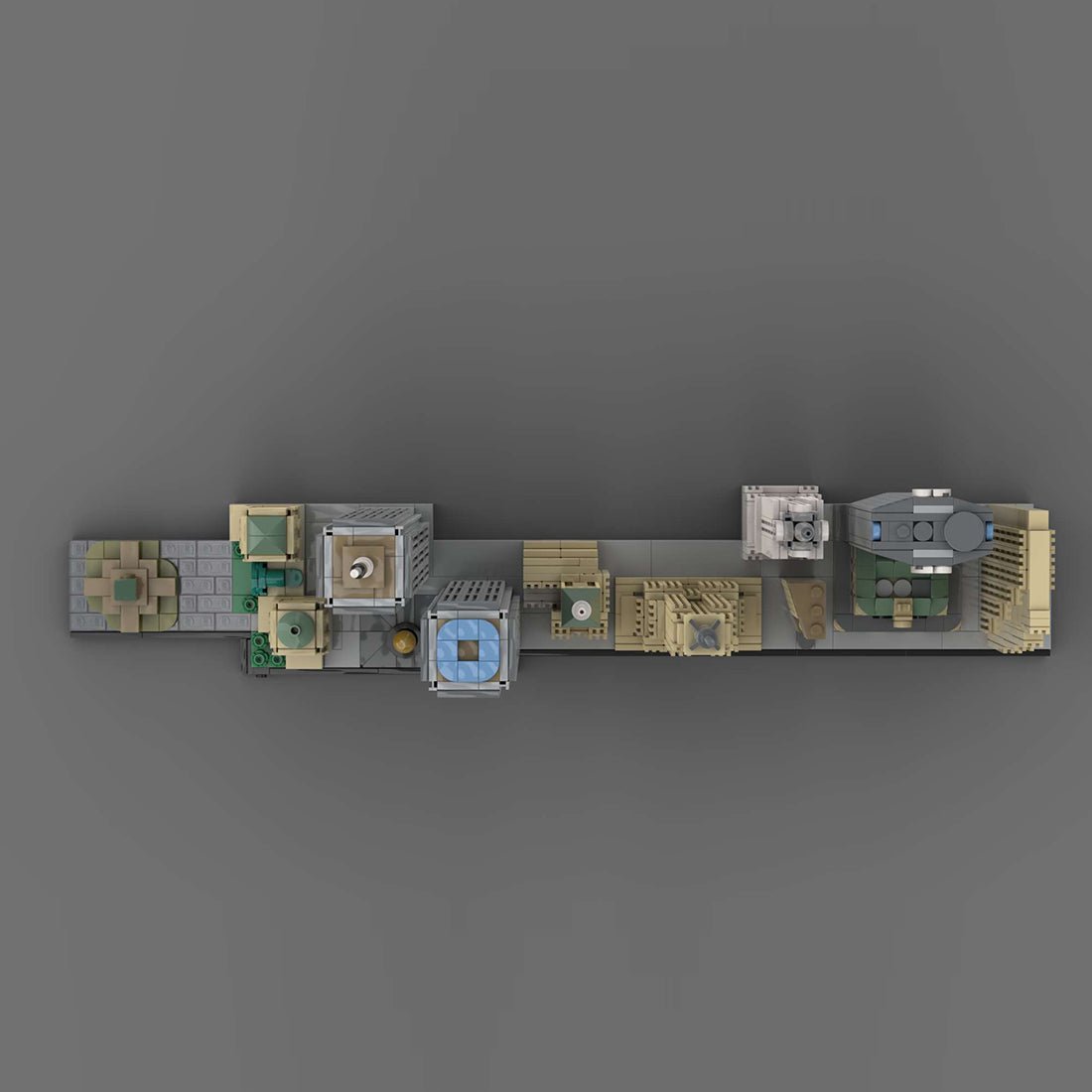 Skyline von New York Manhattan im Maßstab 1/2000 Klemmbausteine - LesDiy - Klemmbausteine