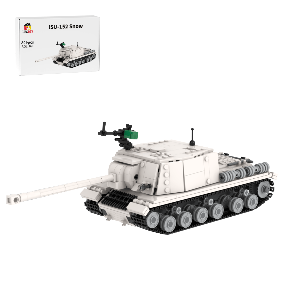 Soviet ISU - 152 Snow Military Klemmbausteine - LesDiy - Klemmbausteine