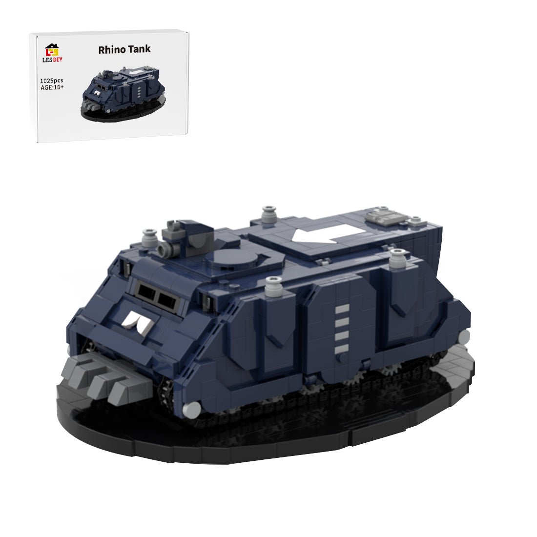 Space Marines Rhino Tank Klemmbausteine - LesDiy - Klemmbausteine