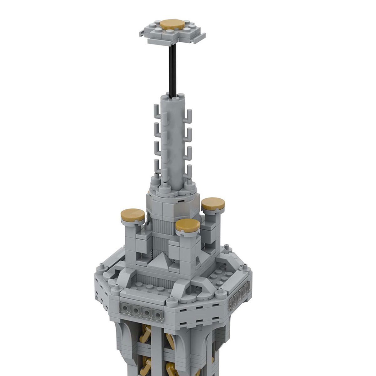 Square Base Pointed Top Tower Klemmbausteine - LesDiy - Klemmbausteine