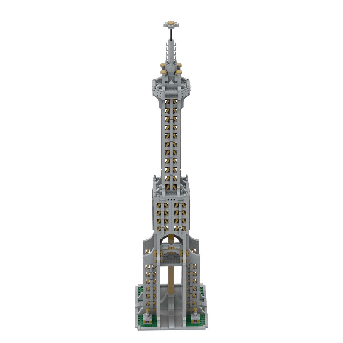 Square Base Pointed Top Tower Klemmbausteine - LesDiy - Klemmbausteine