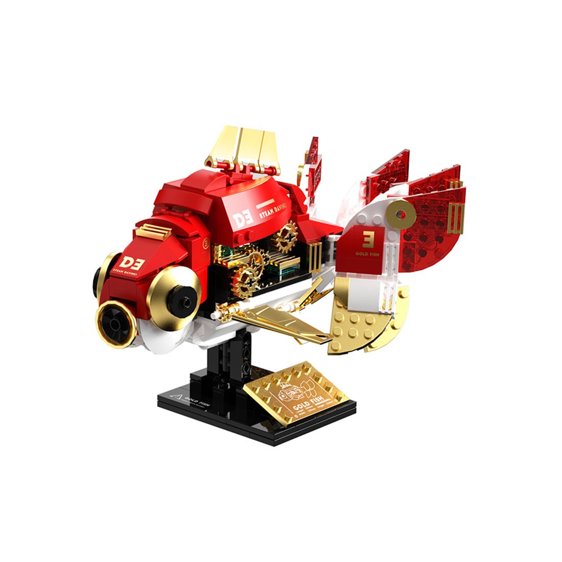 Steam Serie Steampunk Goldfisch Klemmbausteine - LesDiy - Klemmbausteine