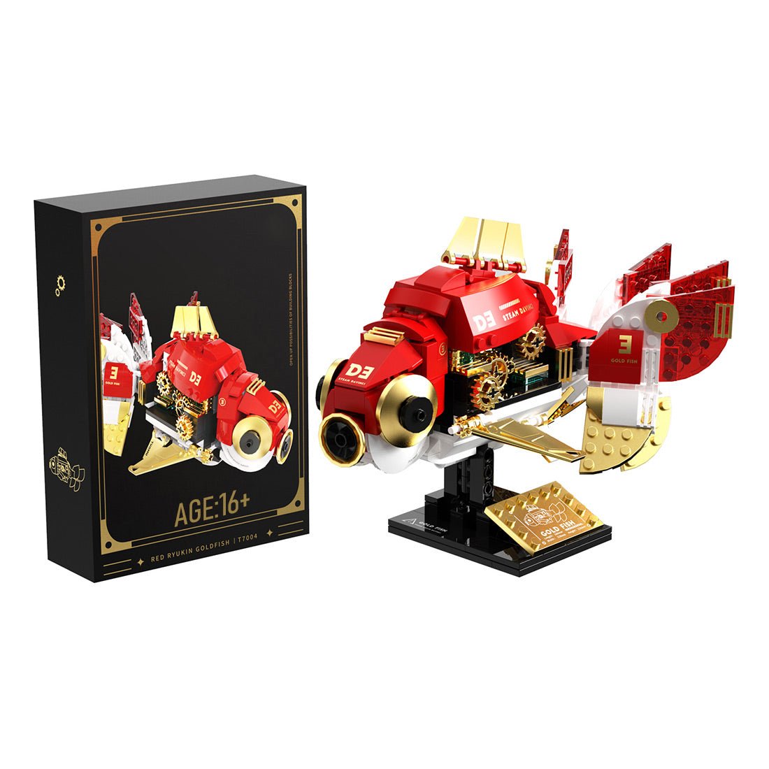 Steam Serie Steampunk Goldfisch Klemmbausteine - LesDiy - Klemmbausteine
