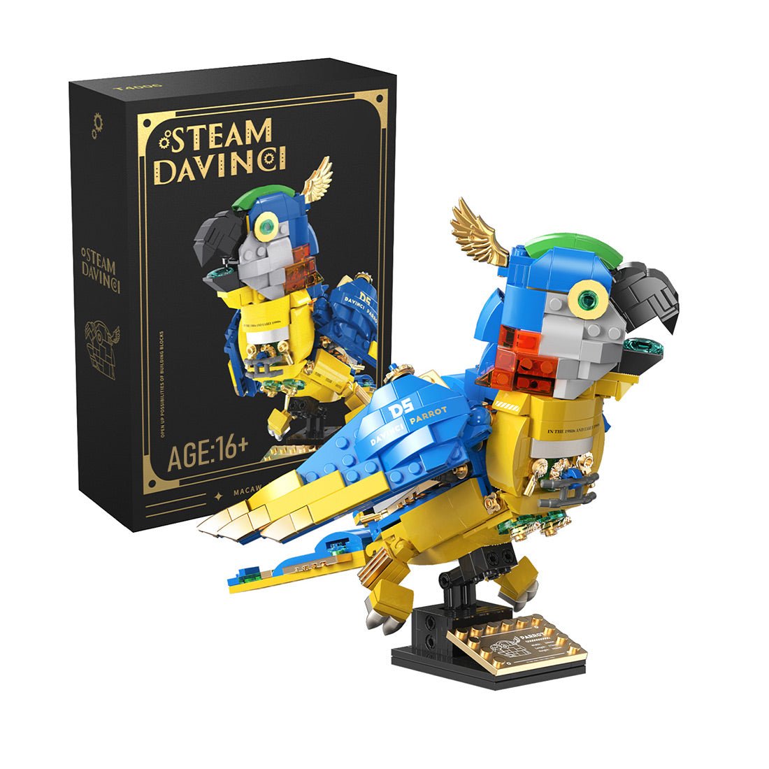 Steam - Serie Steampunk Papagei Klemmbausteine - LesDiy - Klemmbausteine