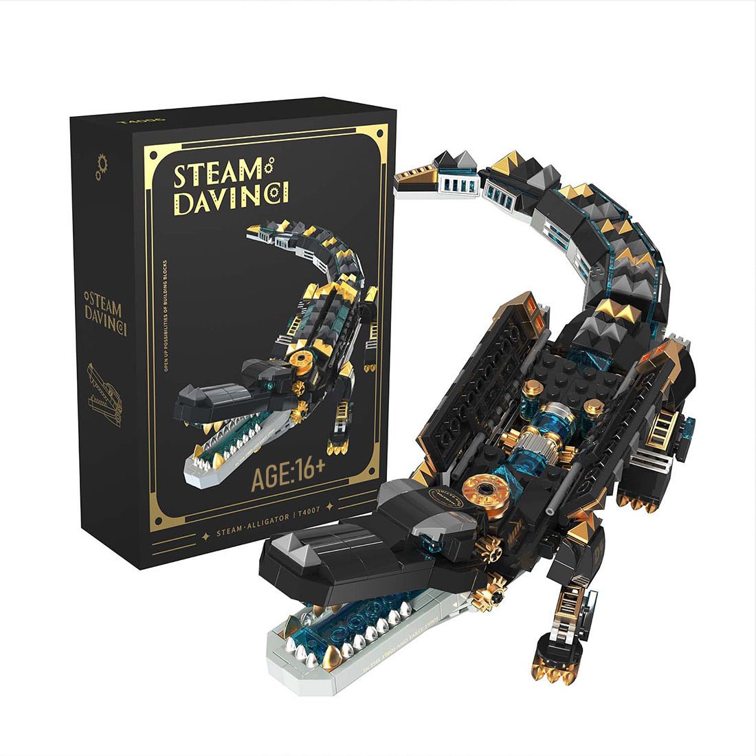Steam Series Steampunk Krokodil Klemmbausteine - LesDiy - Klemmbausteine