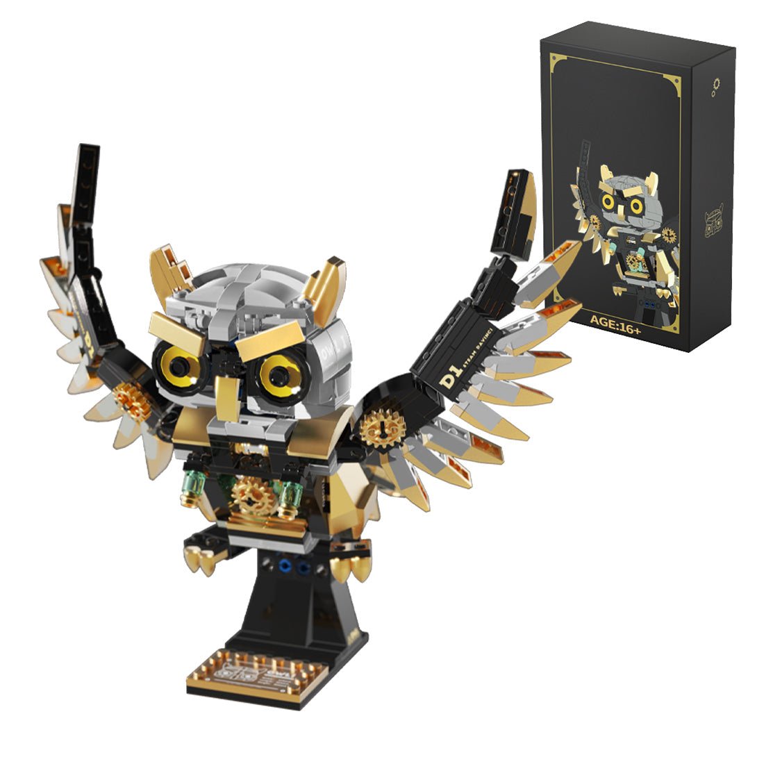 Steampunk - Eule Klemmbausteine - LesDiy - Klemmbausteine