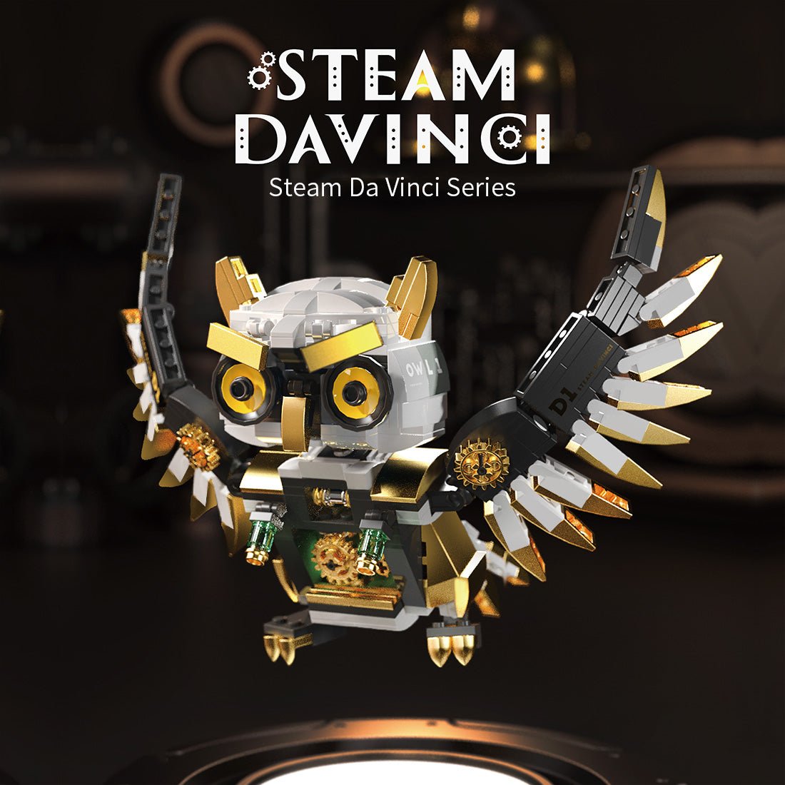 Steampunk - Eule Klemmbausteine - LesDiy - Klemmbausteine