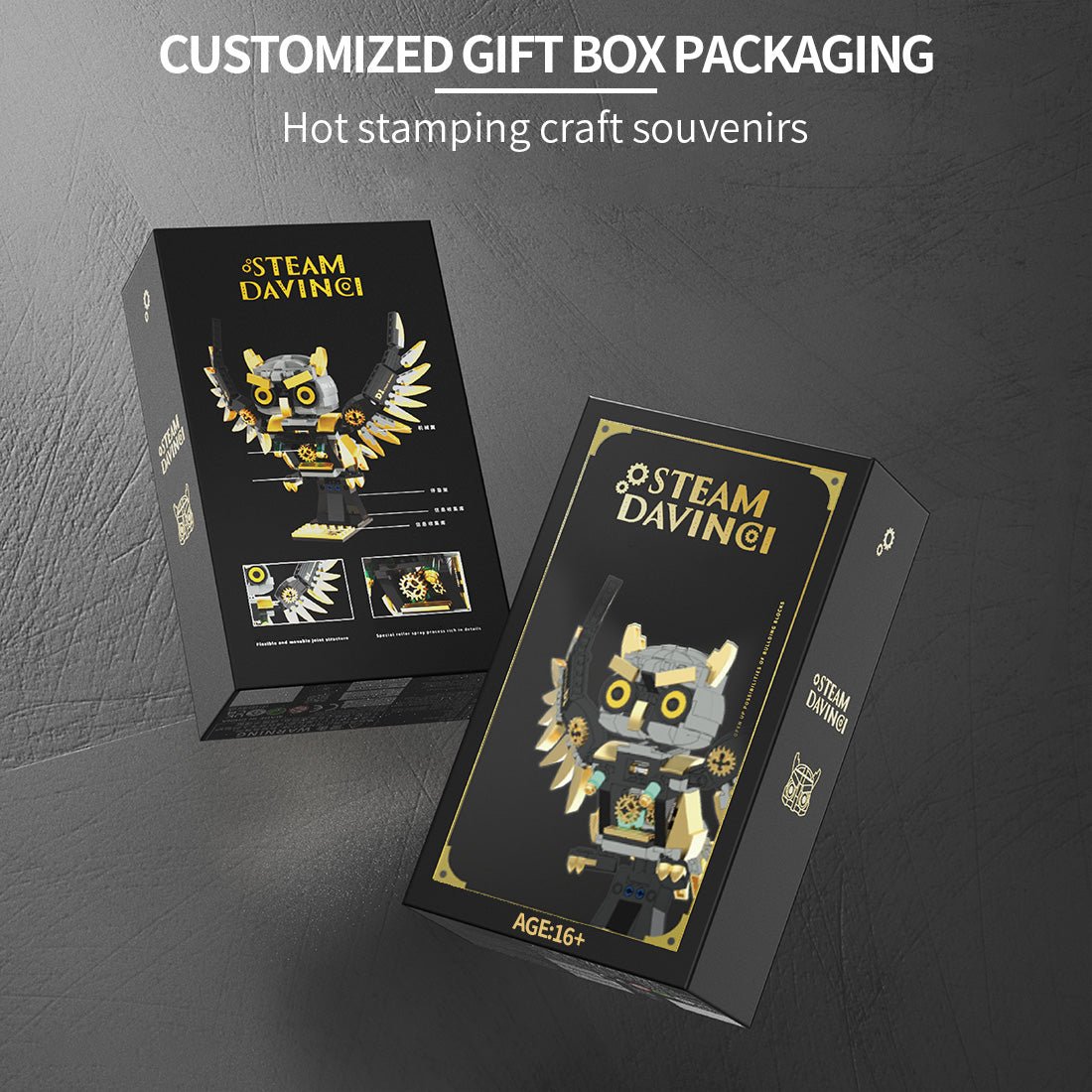 Steampunk - Eule Klemmbausteine - LesDiy - Klemmbausteine