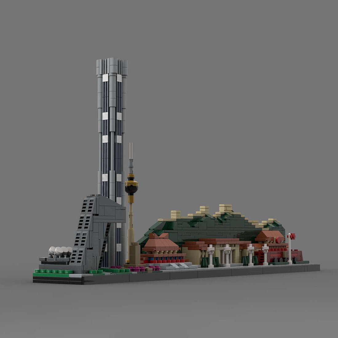 Street Scene MOC Beijing City Skyline Klemmbausteine - LesDiy - Klemmbausteine