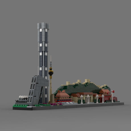 Street Scene MOC Beijing City Skyline Klemmbausteine - LesDiy - Klemmbausteine