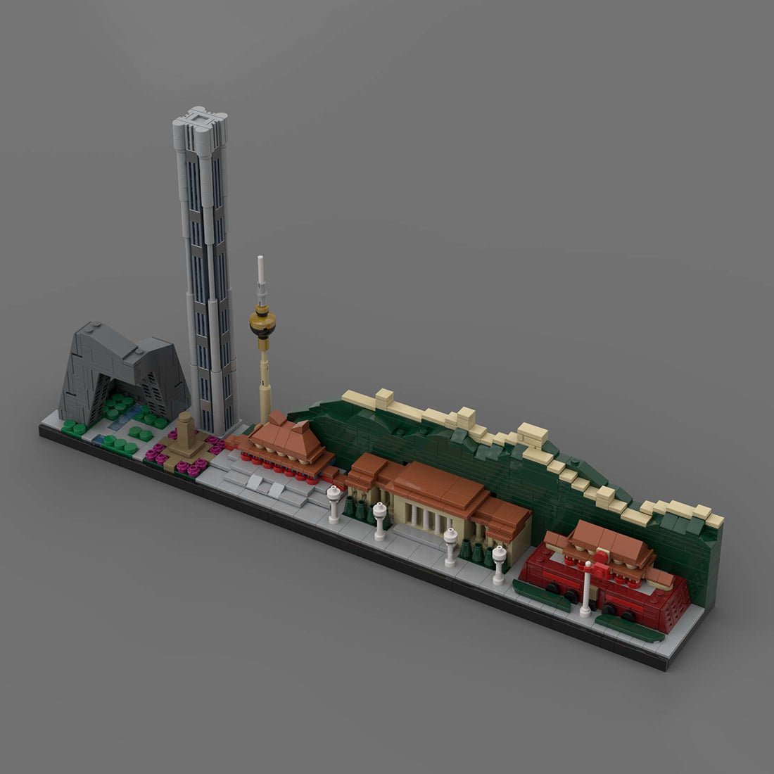 Street Scene MOC Beijing City Skyline Klemmbausteine - LesDiy - Klemmbausteine