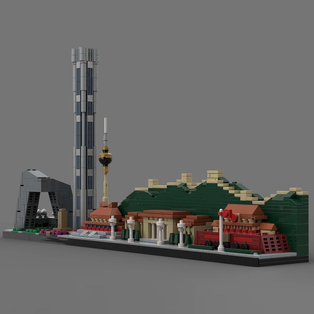 Street Scene MOC Beijing City Skyline Klemmbausteine - LesDiy - Klemmbausteine