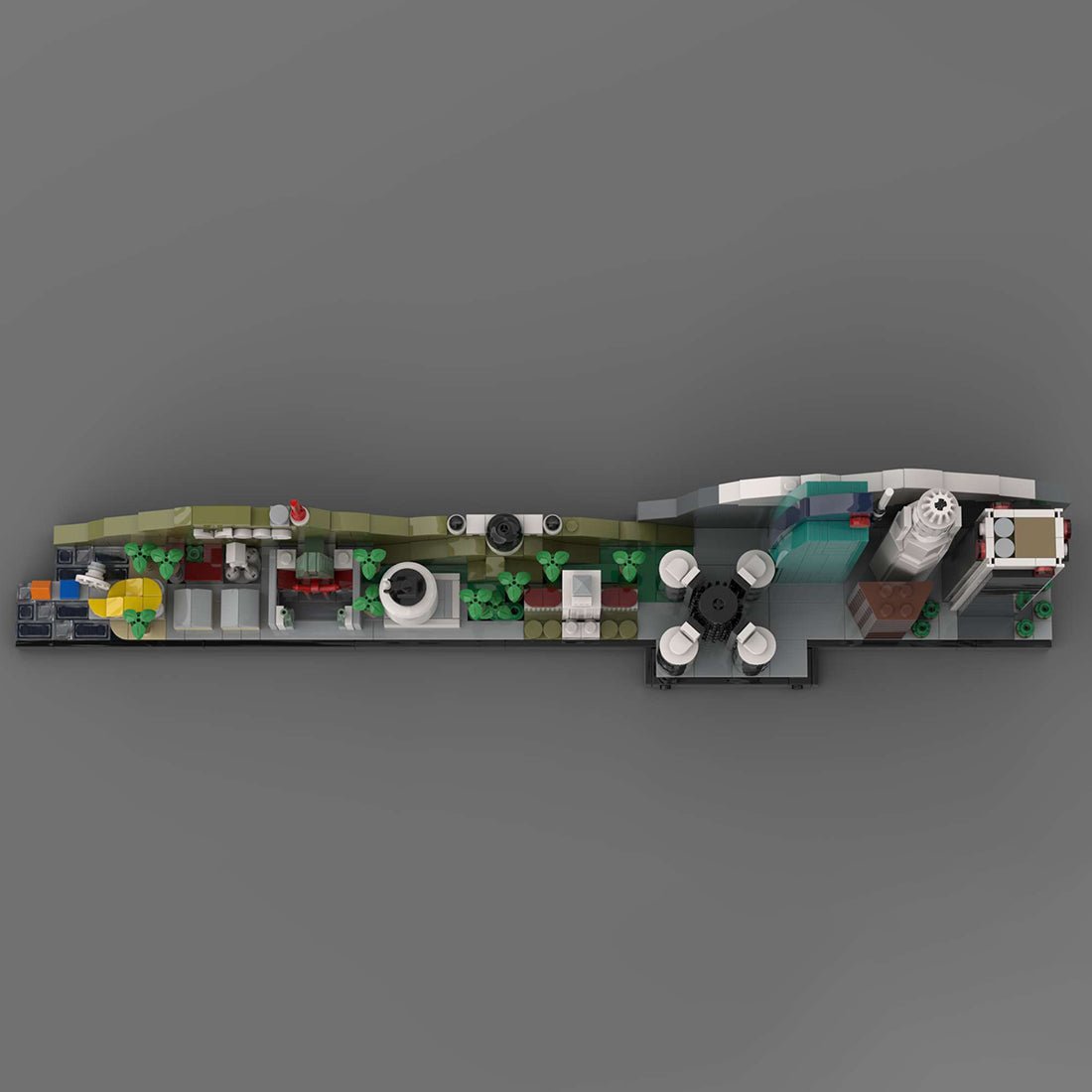 Street Scene MOC Los Angeles City Skyline Klemmbausteine - LesDiy - Klemmbausteine