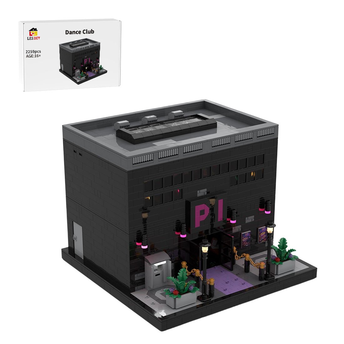 Street View Nightlife Series Dance Club Klemmbausteine - LesDiy - Klemmbausteine