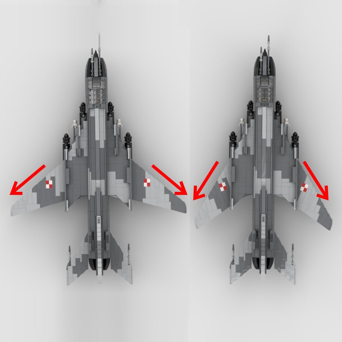 SU - 22 Fighter Jet Klemmbausteine - LesDiy - Klemmbausteine