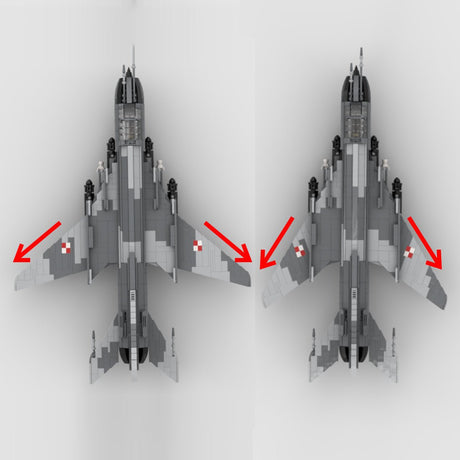 SU - 22 Fighter Jet Klemmbausteine - LesDiy - Klemmbausteine