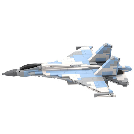 SU - 35 - Kampfflugzeug im Maßstab 1:72 Klemmbausteine - LesDiy - Klemmbausteine