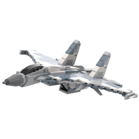 SU - 35 - Kampfflugzeug Klemmbausteine - LesDiy - Klemmbausteine