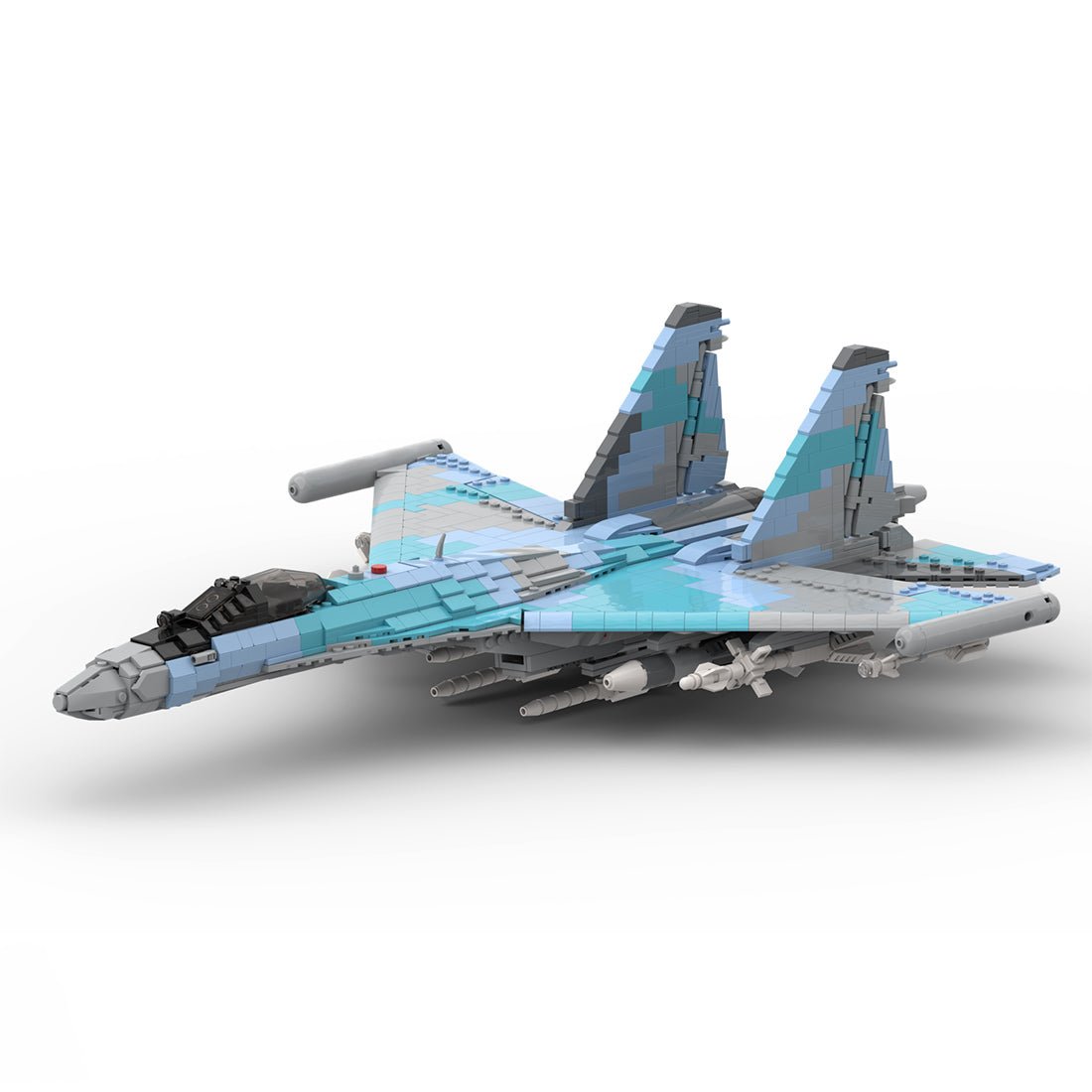 Su - 35 Kampfjet Militär im Maßstab 1/35 Klemmbausteine - LesDiy - Klemmbausteine