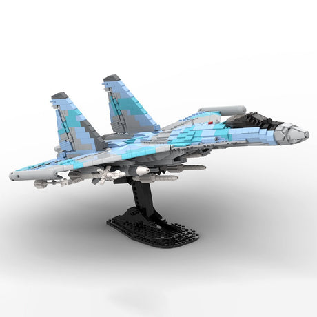 Su - 35 Kampfjet Militär im Maßstab 1/35 Klemmbausteine - LesDiy - Klemmbausteine
