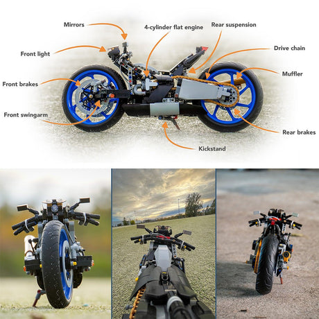 Technisches Pendlerfahrrad Klemmbausteine - LesDiy - Klemmbausteine