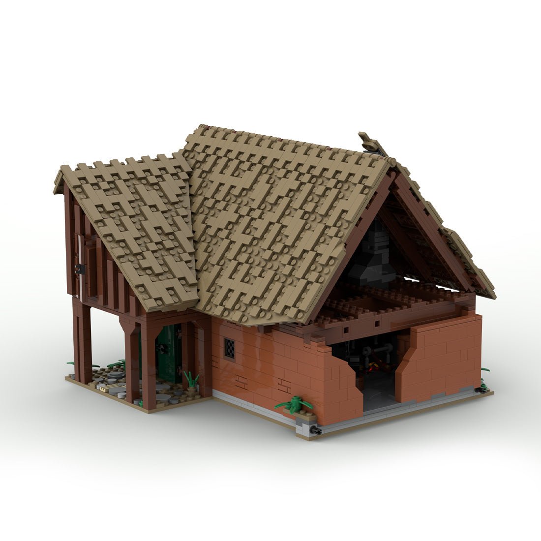 Thales Green Village Blockscheune Klemmbausteine - LesDiy - Klemmbausteine