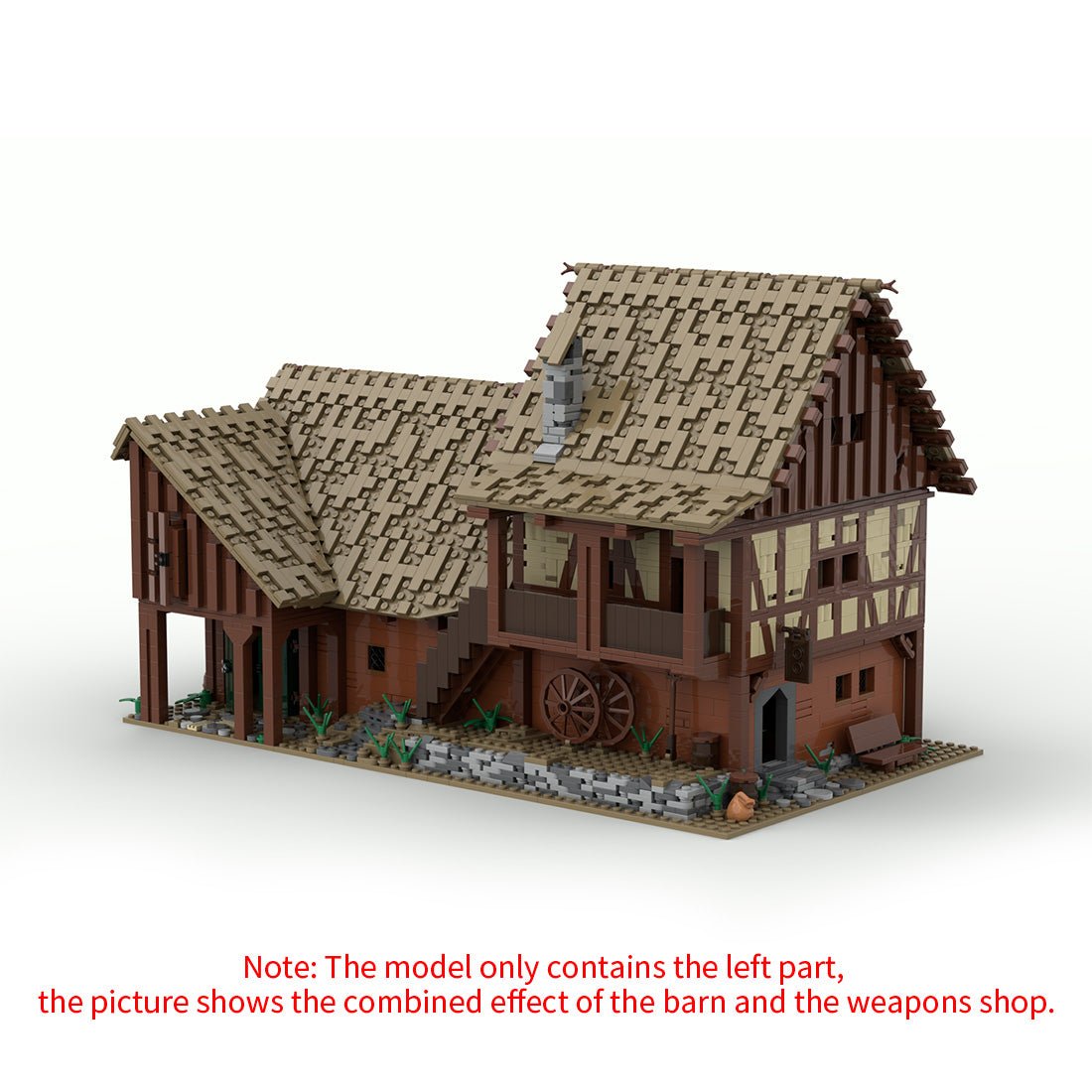 Thales Green Village Blockscheune Klemmbausteine - LesDiy - Klemmbausteine