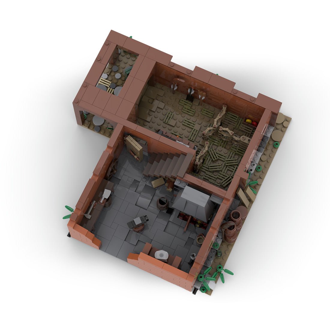 Thales Green Village Blockscheune Klemmbausteine - LesDiy - Klemmbausteine