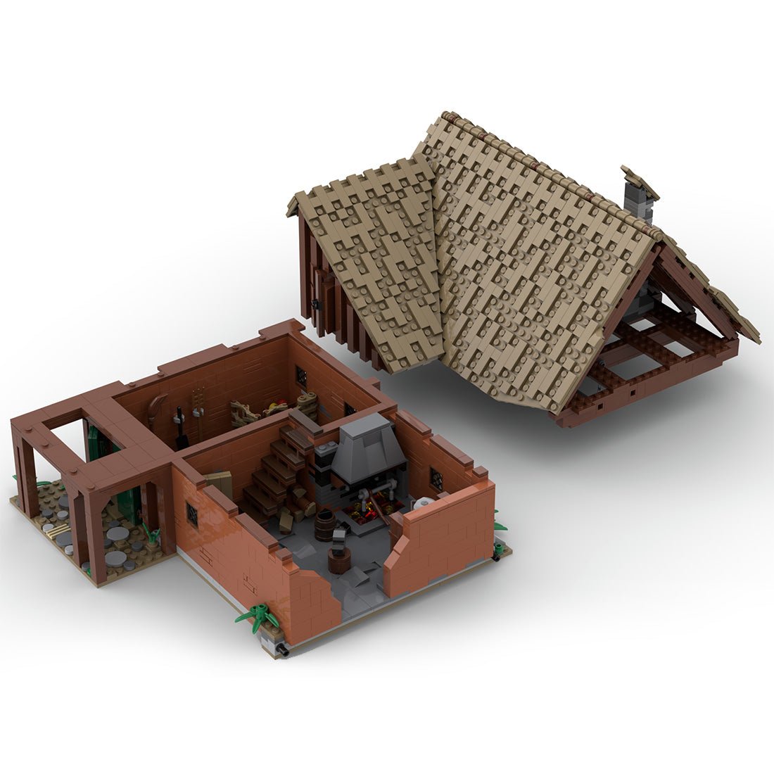 Thales Green Village Blockscheune Klemmbausteine - LesDiy - Klemmbausteine