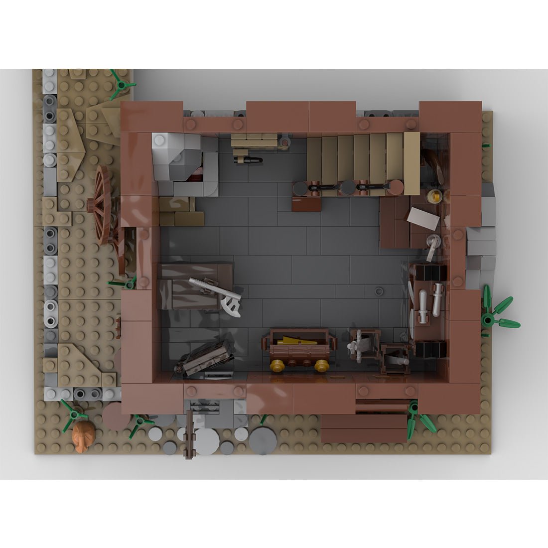 Thales Green Village Waffenladen Klemmbausteine - LesDiy - Klemmbausteine