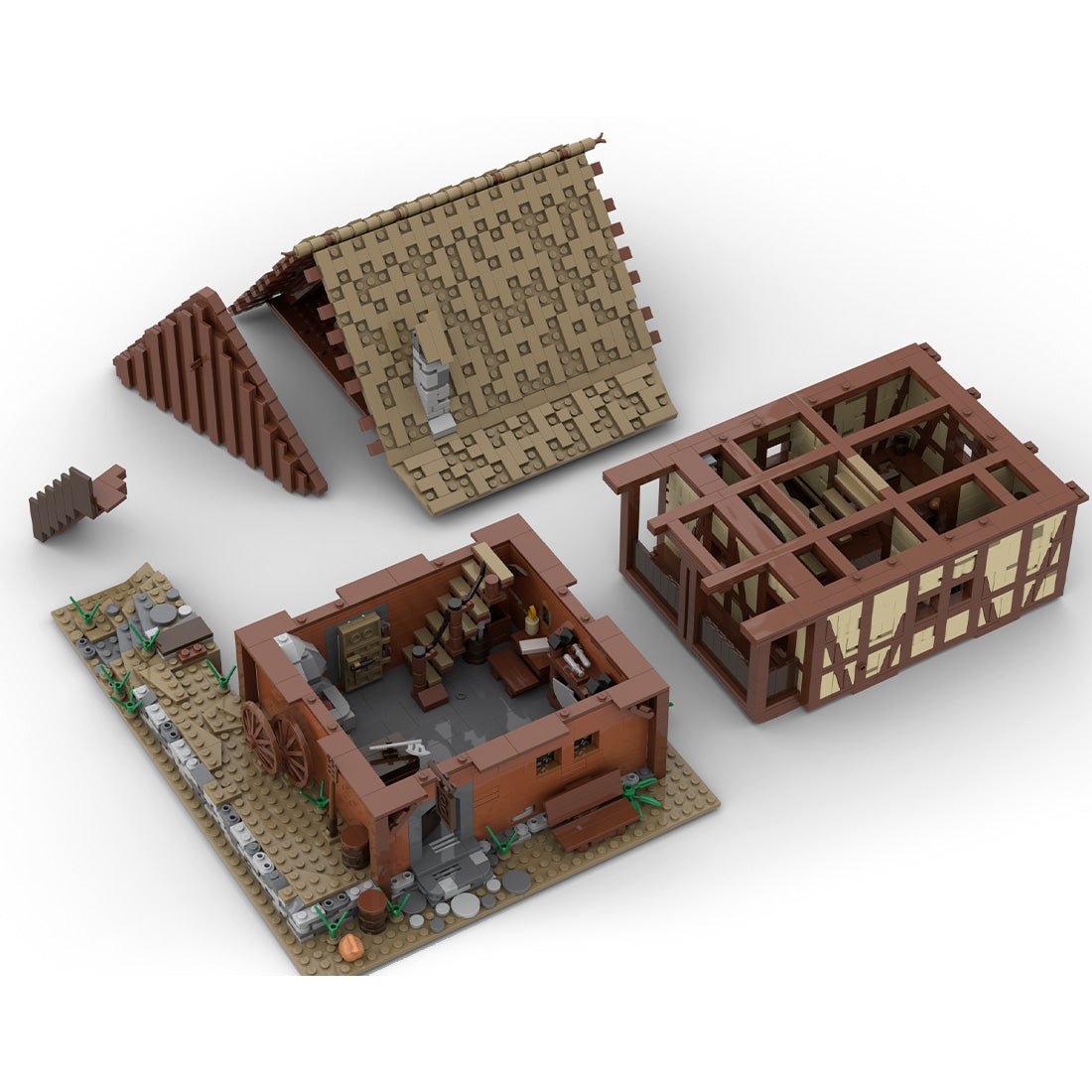 Thales Green Village Waffenladen Klemmbausteine - LesDiy - Klemmbausteine