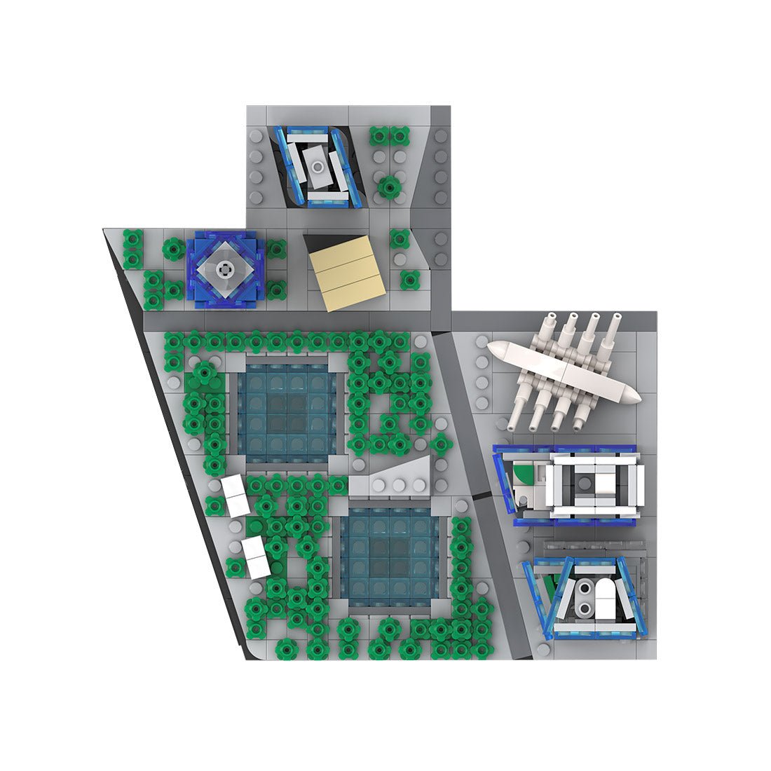 The New World Trade Center 1:2000 Klemmbausteine - LesDiy - Klemmbausteine