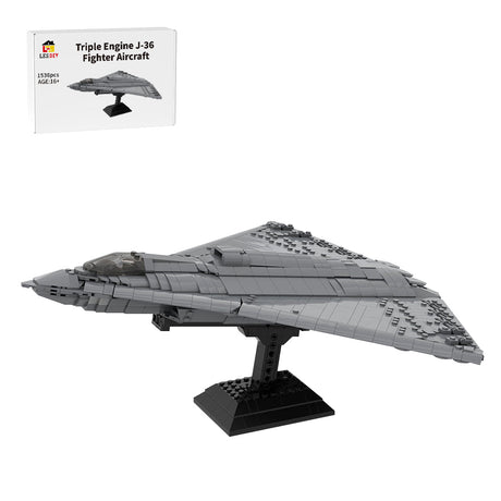 Triple Engine J - 36 Fighter Aircraft Klemmbausteine - LesDiy - Klemmbausteine
