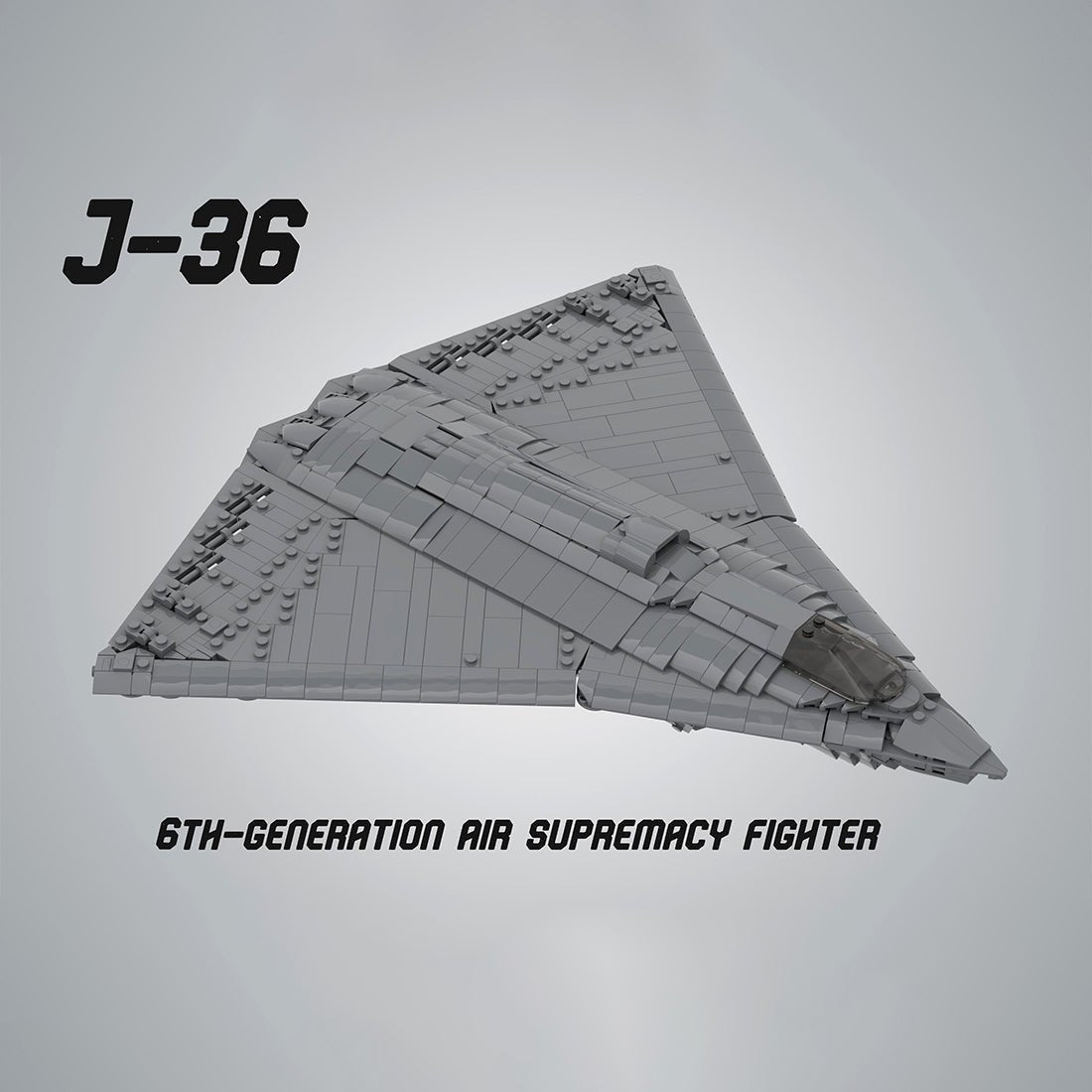 Triple Engine J - 36 Fighter Aircraft Klemmbausteine - LesDiy - Klemmbausteine