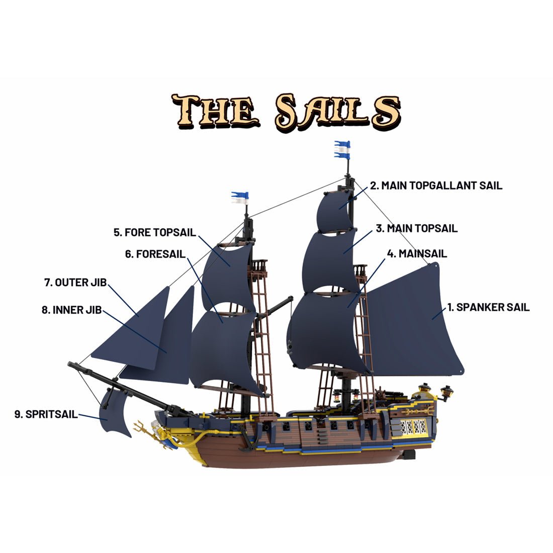 Triton - Kriegsschiff Klemmbausteine - LesDiy - Klemmbausteine