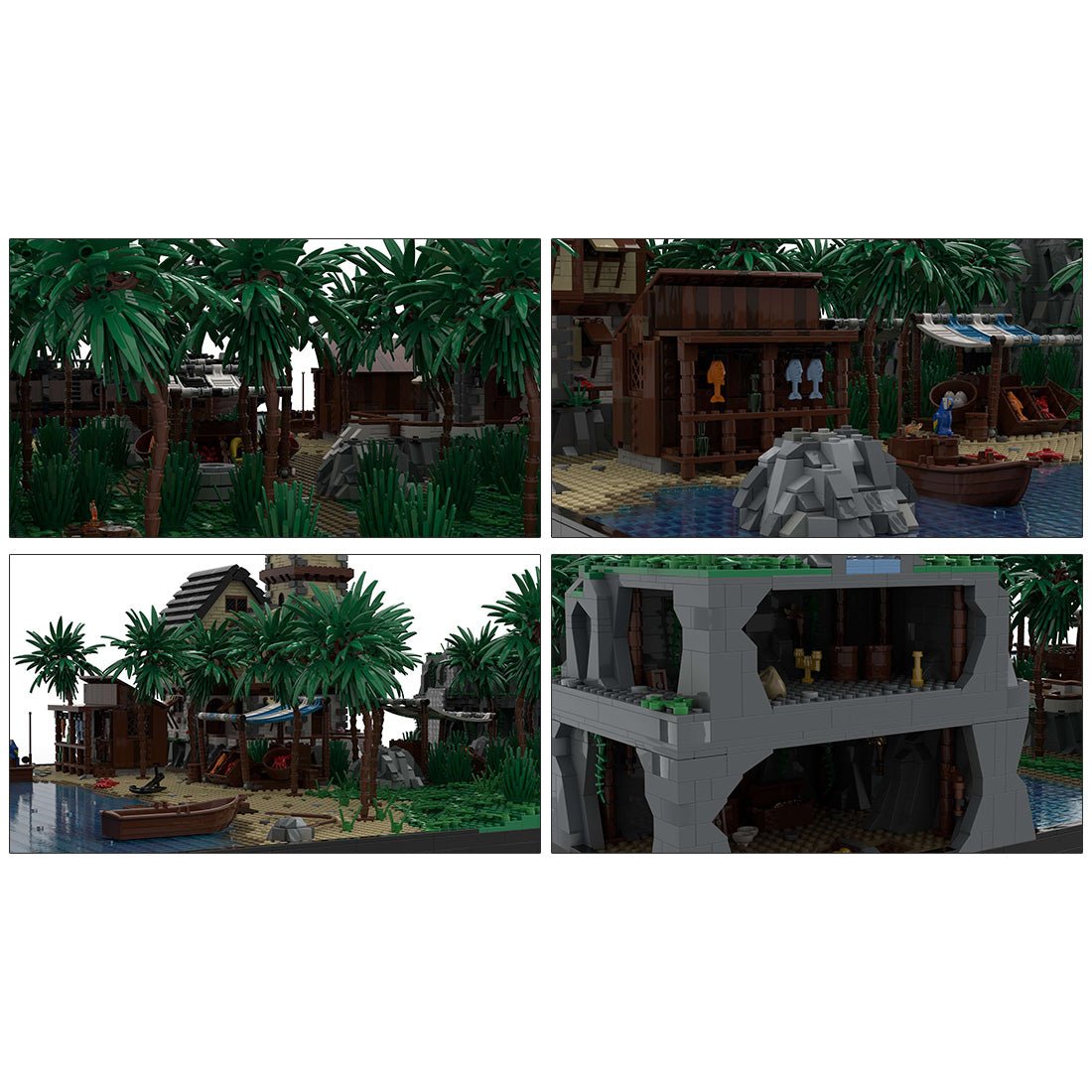 USS La Grotte Morte Pirateninsel klemmbausteine - LesDiy - Klemmbausteine