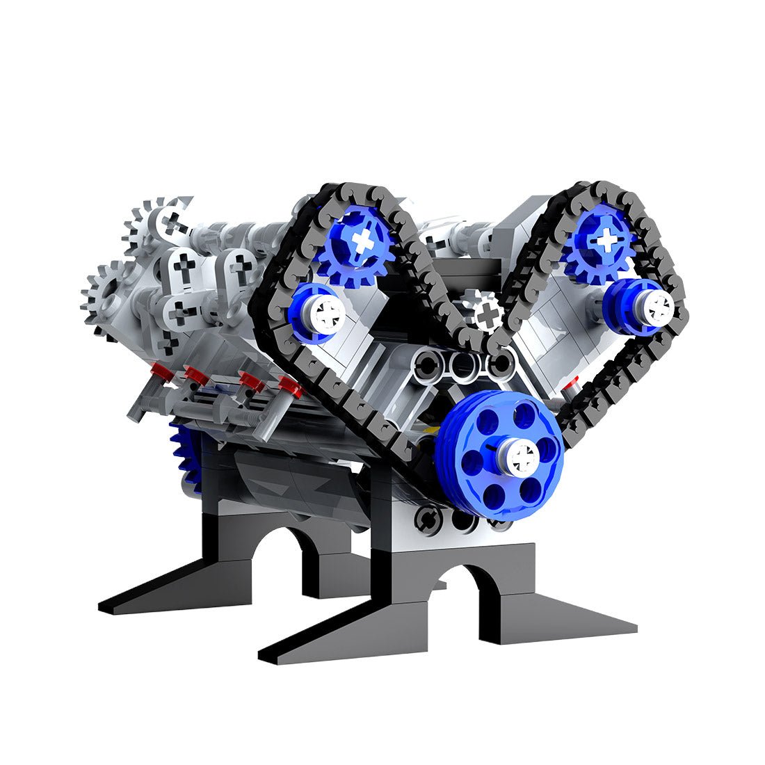 V8 Mini Engine Klemmbausteine - LesDiy - Klemmbausteine