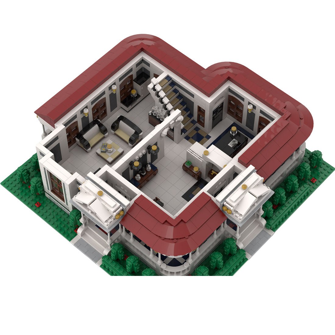Victorian Garden Mansion Bolivian Style Architectural Klemmbausteine - LesDiy - Klemmbausteine