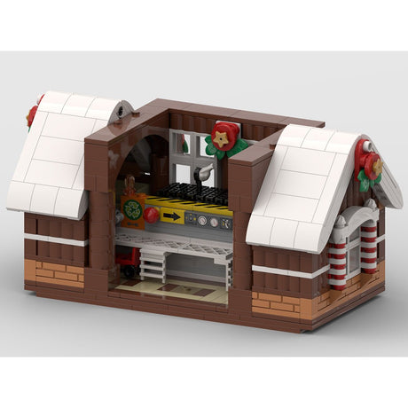 Weihnachtsschnee - Lebkuchenhaus Klemmbausteine - LesDiy - Klemmbausteine